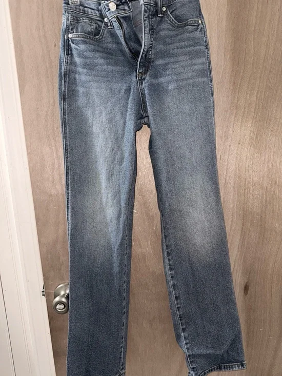 Women's Scoop Stovepipe High-Rise Straight Leg Jeans - Picture 3 of 4